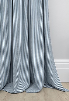 Nautical Stripes, Navy - Made to Measure Curtains